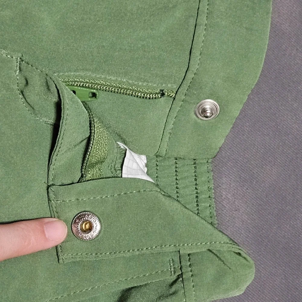 Janie and Jack Boys Sage Green Performance Shorts 6-12 Months Elastic Back Snap
